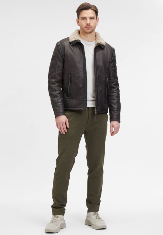 Куртка кожаная утеплённая мужская Gipsy GM Anchorage фото 5